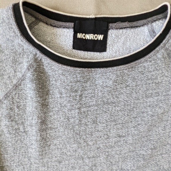 Monrow Cropped Sweatshirt | Size M - Picture 4 of 7